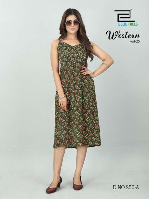 Blue hills new Western Vol 25 Smoke pattern Kurti wholesaler price  kurtis catalogs
