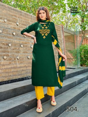 Blue hills present new generation vol 3 reyon embroidered kurti pant and dupatta catalogue at low rate kurti pant with dupatta Catalogs