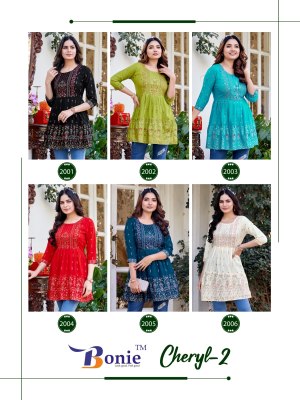 Boine by Cheryl vol 2 designer amazing reyon short kurti catalogue at low rate  kurtis catalogs