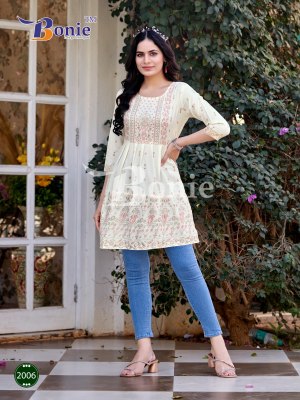 Boine by Cheryl vol 2 designer amazing reyon short kurti catalogue at low rate  kurtis catalogs