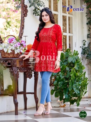 Boine by Cheryl vol 2 designer amazing reyon short kurti catalogue at low rate  kurtis catalogs