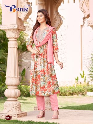 Boine by Kiara vol 4 heavy chanderi printed dori sequence work kurti pant and dupatta catalogue at wholesale price readymade suit catalogs