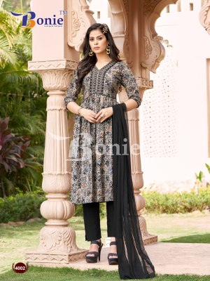 Boine by Kiara vol 4 heavy chanderi printed dori sequence work kurti pant and dupatta catalogue at wholesale price readymade suit catalogs