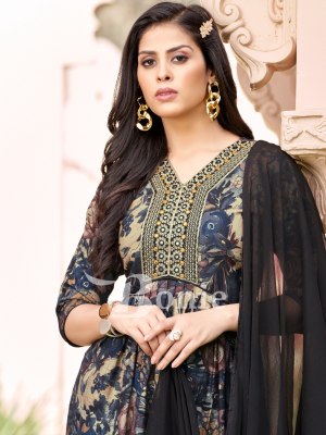 Boine by Kiara vol 4 heavy chanderi printed dori sequence work kurti pant and dupatta catalogue at wholesale price readymade suit catalogs