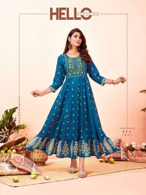 Bonie Bhagyshree Rayon Printed Ghera Anarkali Wholesale Kurti Catalogue  kurtis catalogs