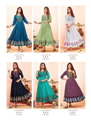 Bonie Bhagyshree Rayon Printed Ghera Anarkali Wholesale Kurti Catalogue  kurtis catalogs