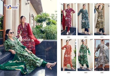 Bonie Cherry Heavy Rayon Kurti Pant Dupatta set wholesale Kurti catalogue  kurtis catalogs