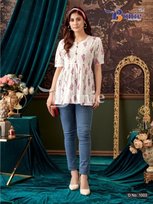 Bonie Krishi Vol 1 Cotton Western Short top for Girls   western wear catalogs