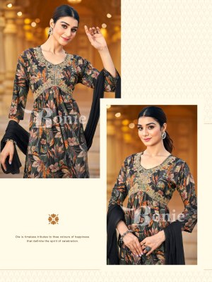 Bonie by Alia 8 heavy reyon prosium printed kurti pant and dupatta catalogue at low rate readymade suit catalogs