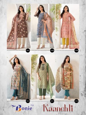 Bonie by Kaanchli vol 1 Erode silk fancy printed readymade suit catalogue at affordable rate readymade suit catalogs