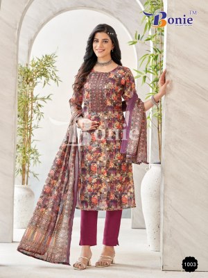 Bonie by Kaanchli vol 1 Erode silk fancy printed readymade suit catalogue at affordable rate readymade suit catalogs