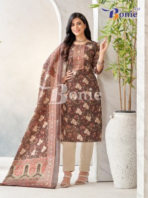 Bonie by Kaanchli vol 1 Erode silk fancy printed readymade suit catalogue at affordable rate readymade suit catalogs