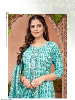 Bonie by Noor 5 present cotton printed readymade kurti pant and dupatta catalogue at wholesale price readymade suit catalogs