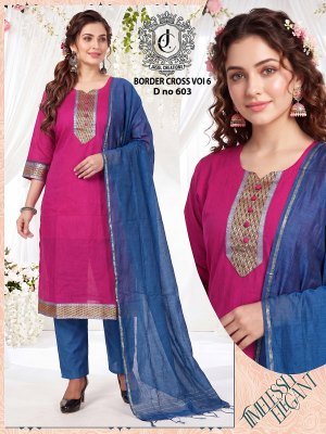 Border Cross Vol 6 Readymade 3 Piece Suit Set readymade suit catalogs