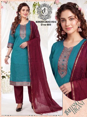 Border Cross Vol 6 Readymade 3 Piece Suit Set readymade suit catalogs