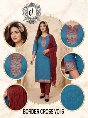 Border Cross Vol 6 Readymade 3 Piece Suit Set readymade suit catalogs