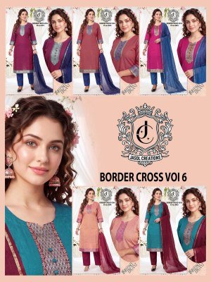 Border Cross Vol 6 Readymade 3 Piece Suit Set readymade suit catalogs