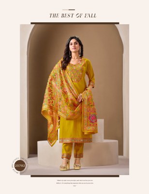 Brasso by Lily and lali Mirror work roman silk designer top bottom with dupatta catalogue at low rate readymade suit catalogs
