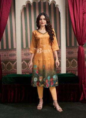 Brinda by Bonie Digital printed jacquard top bottom and dupatta catalogue at affordable rate  readymade suit catalogs