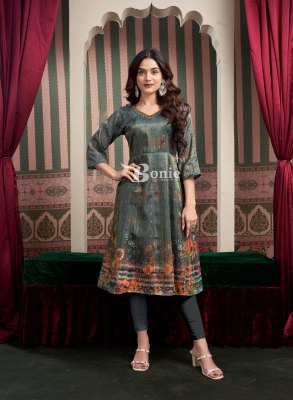Brinda by Bonie Digital printed jacquard top bottom and dupatta catalogue at affordable rate  readymade suit catalogs