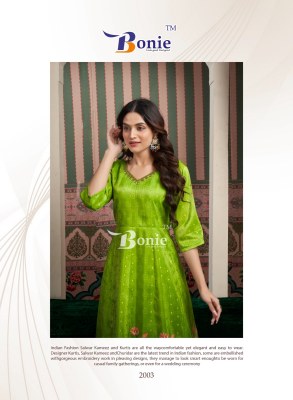 Brinda by Bonie Digital printed jacquard top bottom and dupatta catalogue at affordable rate  readymade suit catalogs