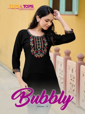 Bubbly vol 14 by Tips and tops Heavy Reyon embroidered short top wholesaler  Tips and tops