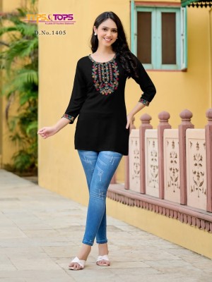 Bubbly vol 14 by Tips and tops Heavy Reyon embroidered short top wholesaler  readymade suit catalogs
