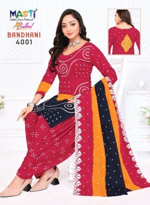 Bulbul Bandhani Vol-04 by Masti Pure Cotton bandhani dress material collection with affordable rate dress material catalogs
