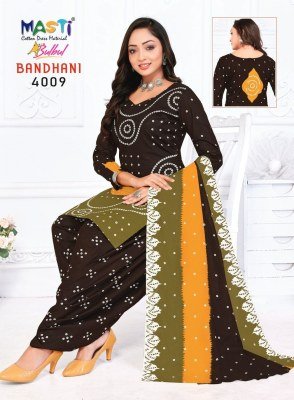 Bulbul Bandhani Vol-04 by Masti Pure Cotton bandhani dress material collection with affordable rate dress material catalogs