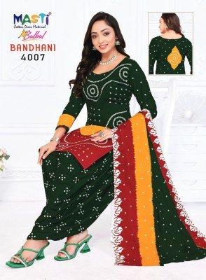 Bulbul Bandhani Vol-04 by Masti Pure Cotton bandhani dress material collection with affordable rate dress material catalogs