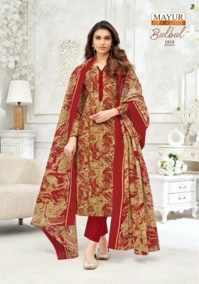 Bulbul vol 1 by Mayur creation Pure cotton printed kurti pant and dupatta collection at low price readymade suit catalogs