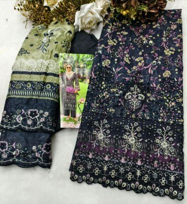 COSMOS FASHION RIWAYAT VOL-1 –Lawn Cotton Chikankari 3-Piece Dress Material wholesale catalogs