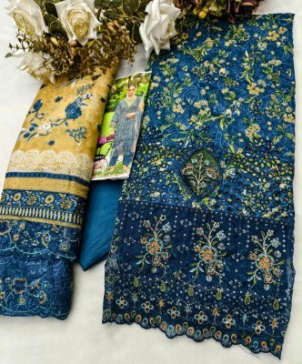 COSMOS FASHION RIWAYAT VOL-1 –Lawn Cotton Chikankari 3-Piece Dress Material dress material catalogs