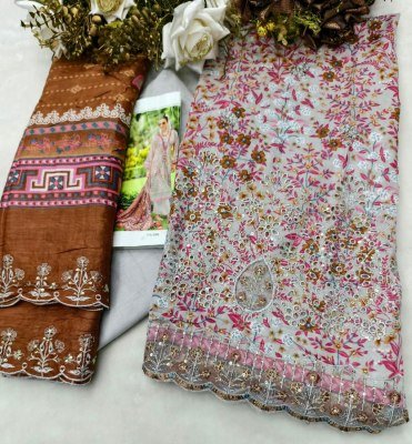 COSMOS FASHION RIWAYAT VOL-1 –Lawn Cotton Chikankari 3-Piece Dress Material dress material catalogs