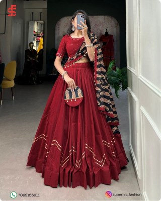 Celebrate New Collection Navratri style lovely printed cotton lehenga choli With Purse  Wholesale lehenga choli