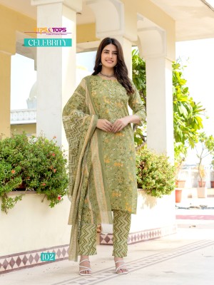 Celebrity by tips and tops cotton printed readymade suit catalogue at affordable rate readymade suit catalogs