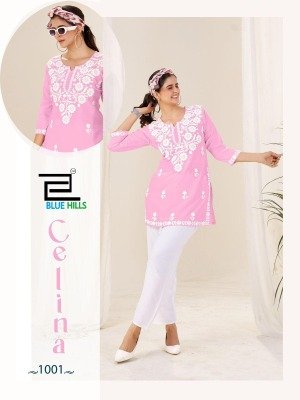 Celina by Blue Hills Heavy reyon embroidered short top collection with low rate western wear catalogs