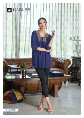 Centuri vol 2 by Kadlee reyon wrinkle thread work western wear catalogue at affordable rate western wear catalogs