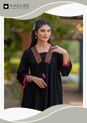 Centuri vol 3 by Kadlee Reyon Wrinkle Thread work western top catalogue at affordable rate western wear catalogs