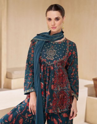Chakori by Sayuri Designer pure muslin Flower Printed Readymade Sharara Suit catalogue fancy sharara suit Catalogs