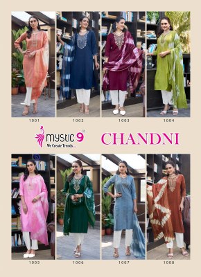 Chandani vol 1 by Mystic 9 Premium Quality Embroidered Readymade suit catalogue at affordable rate readymade suit catalogs