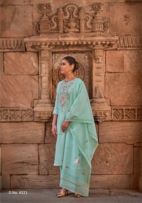 Chandani vol 4 by Anju fabric Pure Cotton self Texture Ready made suit catalogue at affordable rate readymade suit catalogs