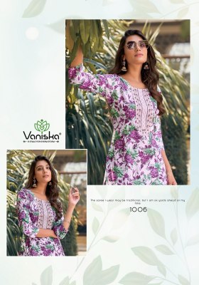 Charming vol 1 by Vaniska Heavy reyon foil printed readymade suit catalogue at affordable rate readymade suit catalogs