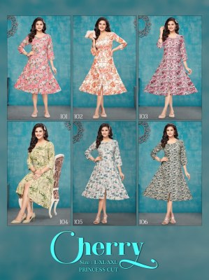 Cherry lunching exclusive reyon foil printed kurti catalogue at affordable rate kurtis catalogs