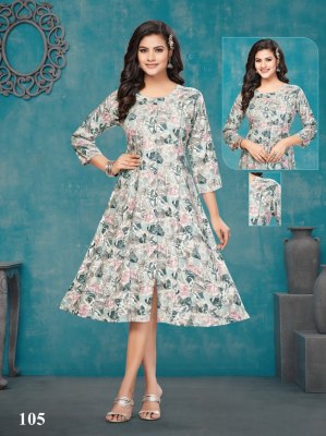 Cherry lunching exclusive reyon foil printed kurti catalogue at affordable rate kurtis catalogs