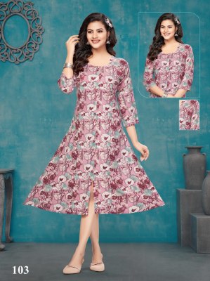 Cherry lunching exclusive reyon foil printed kurti catalogue at affordable rate kurtis catalogs