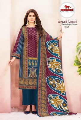 Chetak Rajwadi Karachi Vol 2 Karachi Dress Material soft cotton catalogs wholesale rate  dress material catalogs