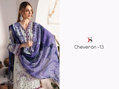 Cheveron 13 by Deepsy Pure cotton Embroidered Pakistani suit catalogue pakistani suit catalogs