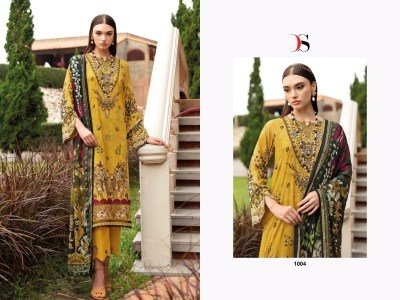 Chevron 14 by Deepsy Suit Pure Cotton Embroidered unstitched suit collection with low price salwar kameez catalogs