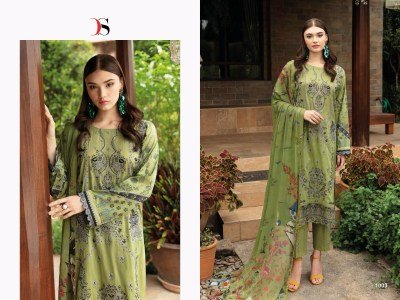 Chevron 14 by Deepsy Suit Pure Cotton Embroidered unstitched suit collection with low price salwar kameez catalogs